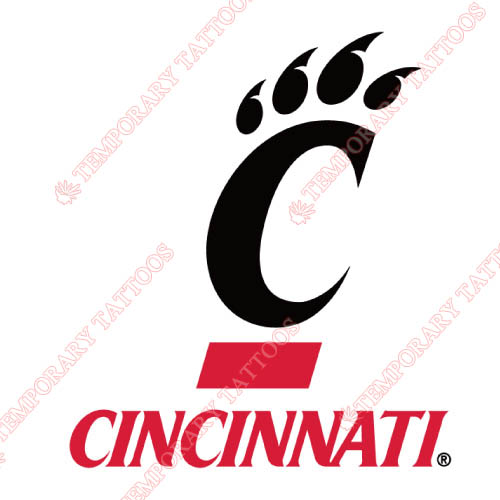 Cincinnati Bearcats Customize Temporary Tattoos Stickers NO.4141